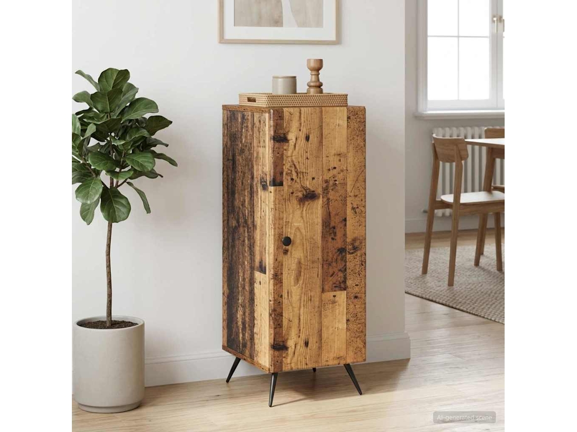 Vidaxl Buffet Madeira Antiga 33 X 34,5 X 90 Cm Derivados De Madeira