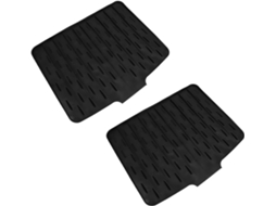 Tapetes De Silicone Para Escorredor Pia Garneck, 2 Peças, Tapete Grande Preto Antiderrapante De 40x 33cm Para Pratos
