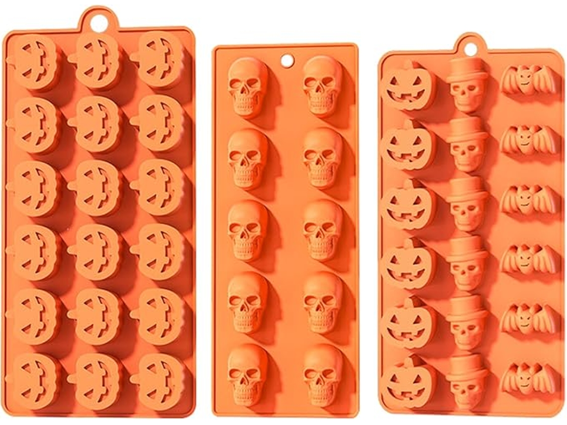 Molde De Silicona Para Hornear Para Halloween - 40 Agujeros En Total