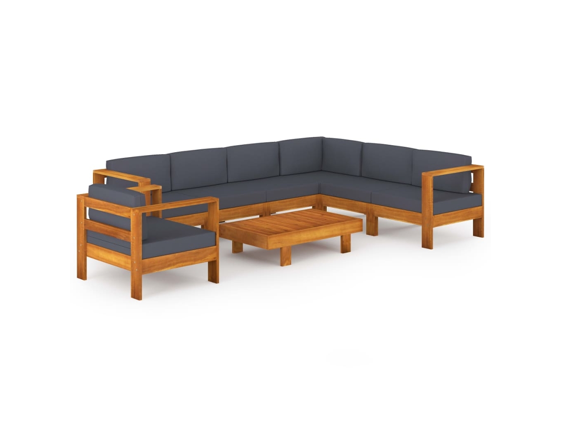 Garden Lounge Set, Garden Lounge Sets Vidaxl Cinzeto Madeira De Acácia (n/a)