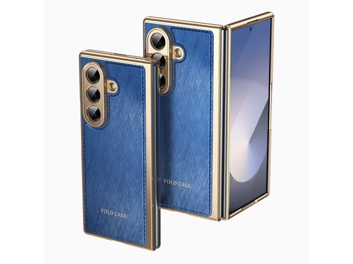 Capa Para Samsung Galaxy Z Fold 7 Protetor Lente Cobertura Total Azul Czhhmart