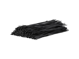 1000 Unidades de Arame Flexível Torcável 15 Cm para Jardim, Ideal Plantas AQUAFORGE (preto)