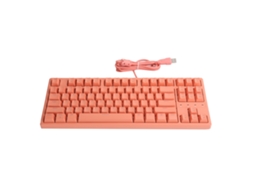 Aetheria teclado Mecânico com Fio Eixo Vermelho 87 Teclas Rgb Programável Stk130 para Games e Escritório