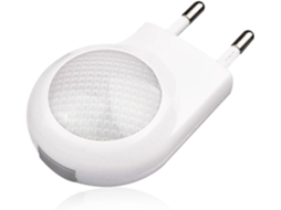 Luz Noturna Led Com Sensor Automático De Tomada, 0,7 W, Branca, Pacote