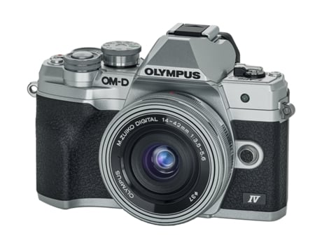 Kit Máquina Fotográfica  E-M10IV + EZ-M 14-42 EZ Prateado (Micro 4/3)
