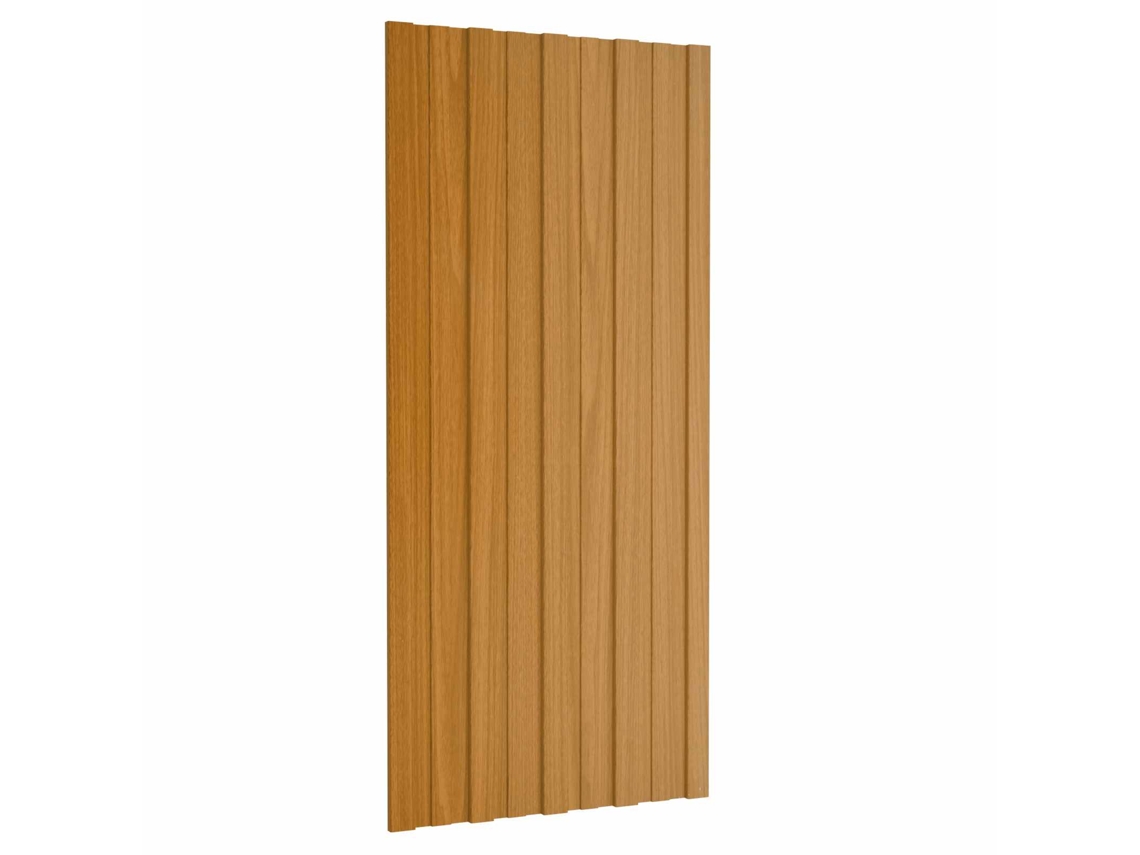 Vidaxl Painel De Telhado 12 Unid. Natural 100 X 45 Cm Aço Galvanizado