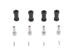 4 Pçs Extensor De Cubo Hexagonal Rc 12mm Diâmetro 25mm Comprimento Alumínio Para Carros De Modelo 1/10