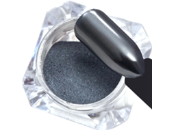 Pó De Pigmento Preto Para Arte De Unhas Pó De Espelho Glitter Para Manicure Decoração