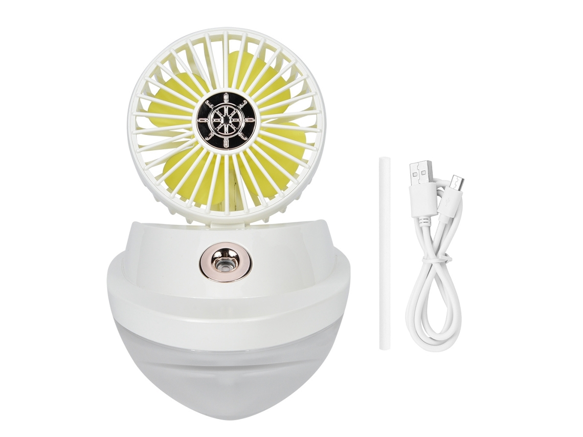 Laxiscreed Ventilador E Umidificador Portátil Recarregável Para Uso Doméstico E Escritório, Mini E Leve
