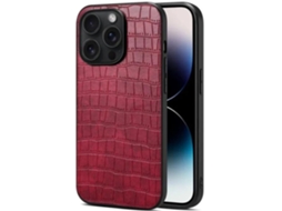 Capa Textura Crocodilo para iPhone 36 Vermelho