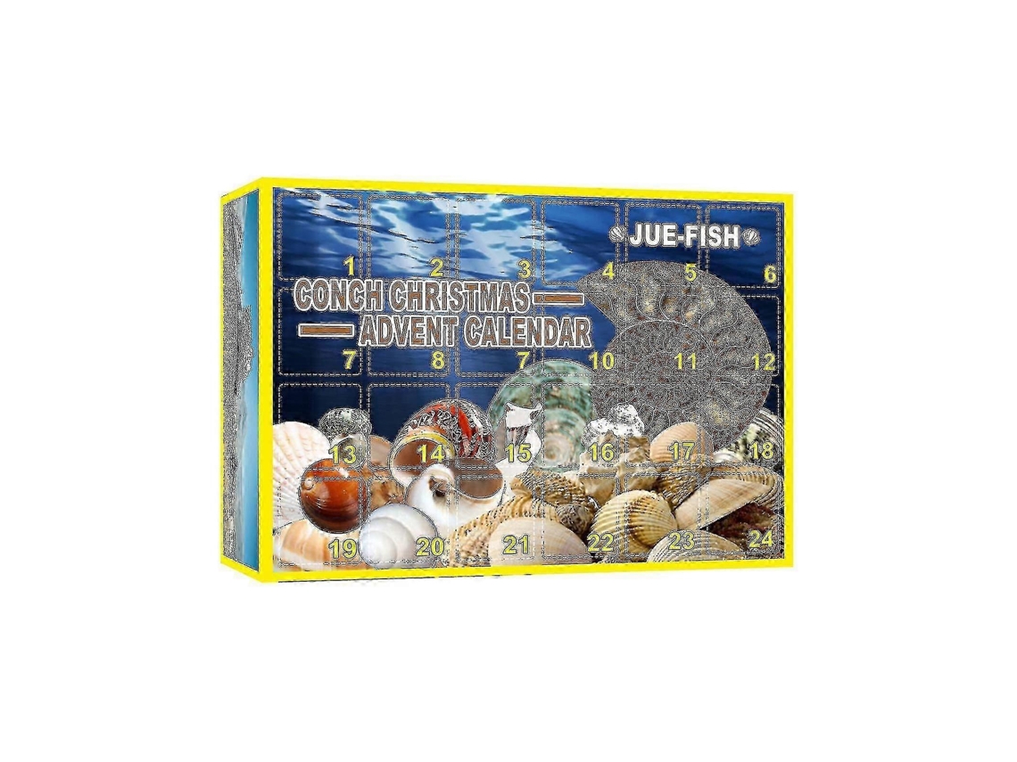 Caixa Surpresa De Natal Com Concha Jue Fish, Caixa Surpresa De Natal Com Concha, Caixa De Presente Surpresa De 24 Dias Hengjian