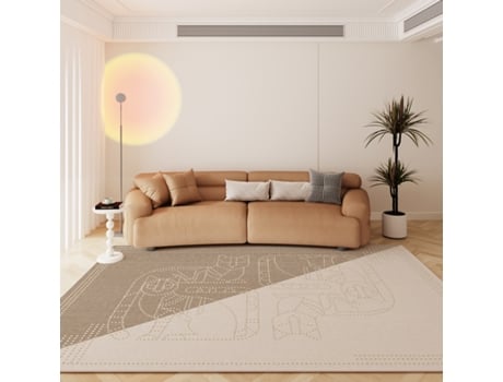 Tapetes para Área de Sala de Estar e Tapetes Antiderrapantes para Decoração de Casa Ludingberg A EVELTEK 200x250cm
