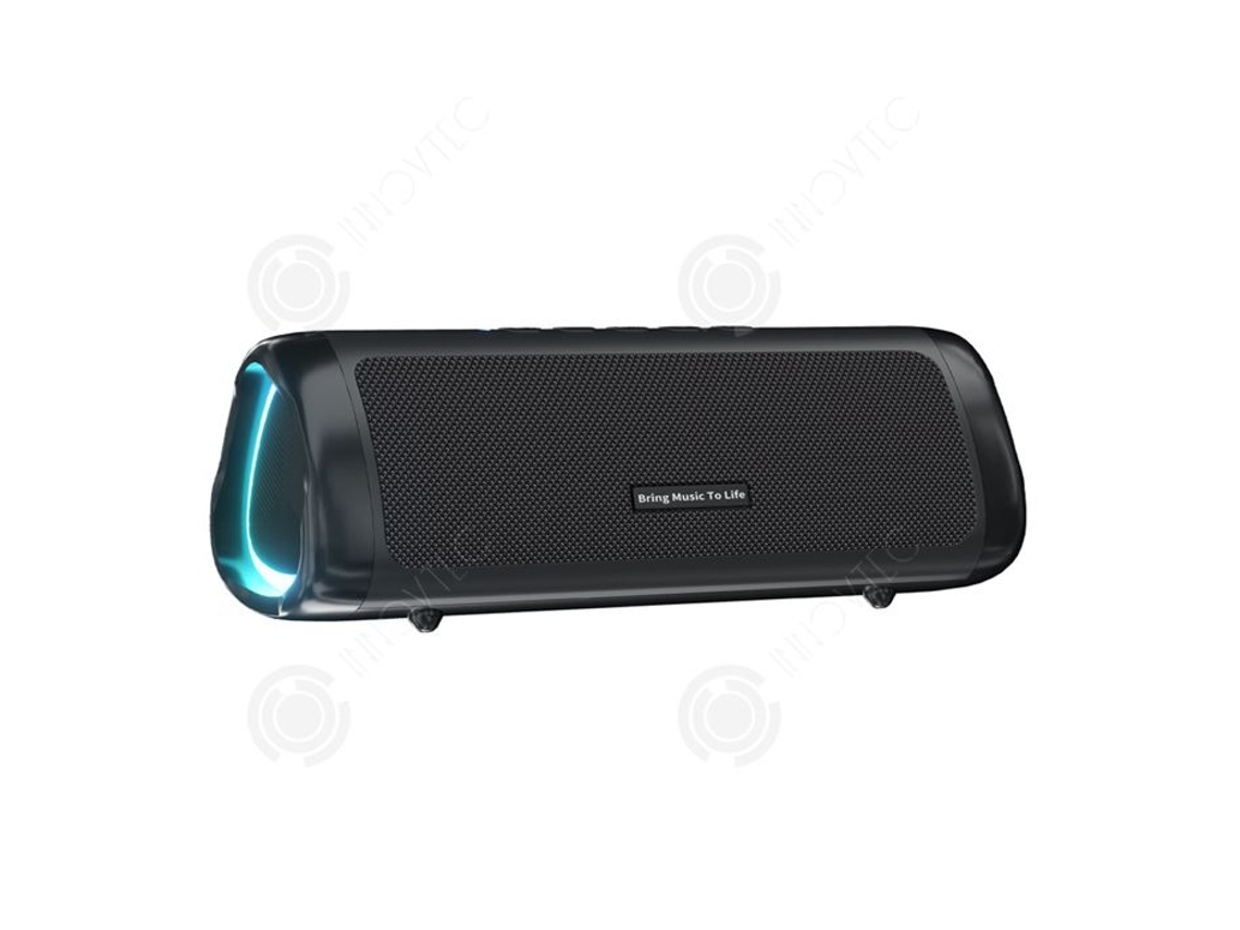 Caixa de som Bluetooth Inn 20W 2500mAh para ambientes externos, com subwoofer e placa de movimento, Innovtec, caixa de som sem fio de alta resolução