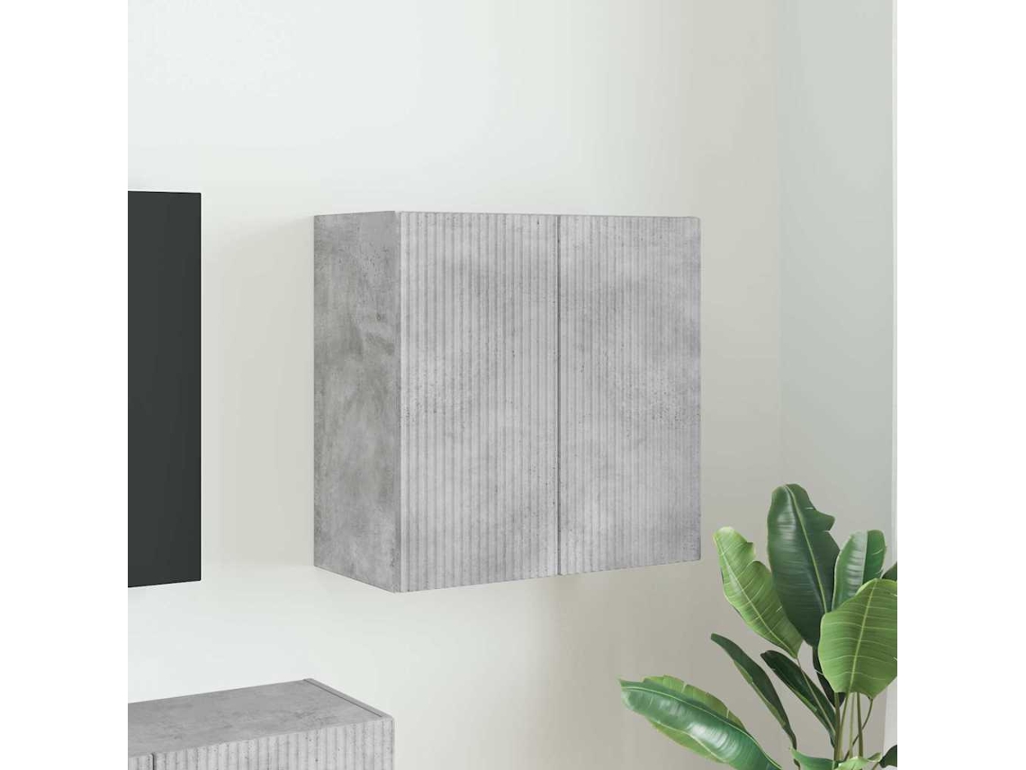 Vidaxl Armário De Tv De Parede Cinzento 59,5 X 31 X 60 Cm