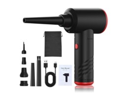 Duster Elétrico Laxiscreed Sem Fio Com Soprador, Aspirador E Luz Led Integrada