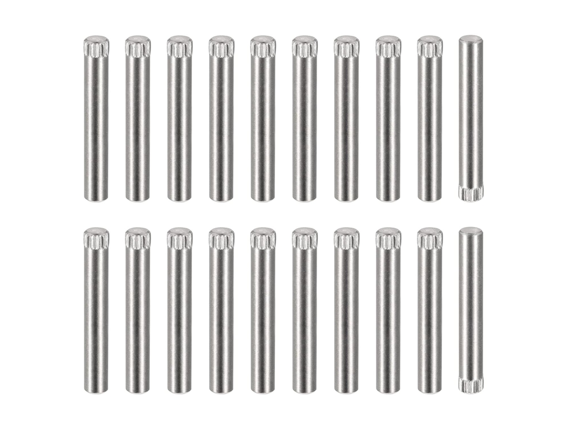 Pinos de aço inox 304 5x35mm, 20 peças, cabeça chanfrada CHABERLU