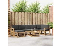 Vidaxl Conjunto De Sofás Para Exterior 8 Unid. Branco E Antracite