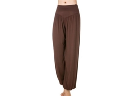 2026 pantalones Harem de Yoga Hippie Boho para Mujer Verano Baggy Deportivos Elásticos Modales M Café