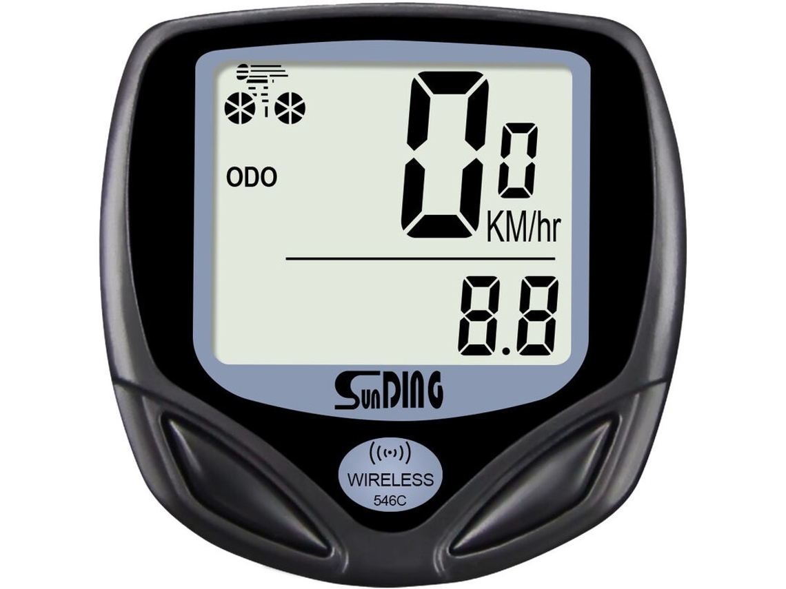 Lurelia Medidor Distância, Computador De Bicicleta Sem Fio À Prova D'água Com Visor Lcd Retroiluminado, Velocímetro E Hodômetro