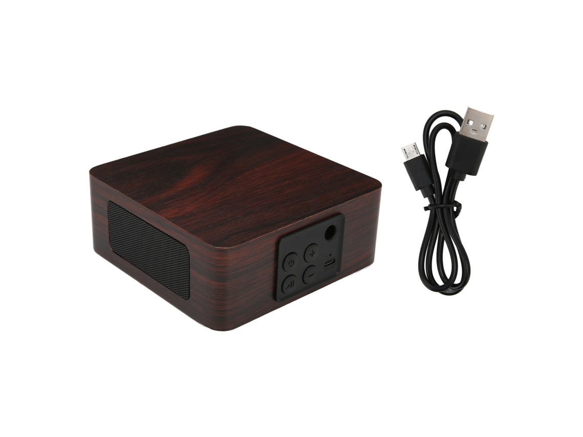 Altifalante Bluetooth LAXISCREED Mini Portátil Madeira