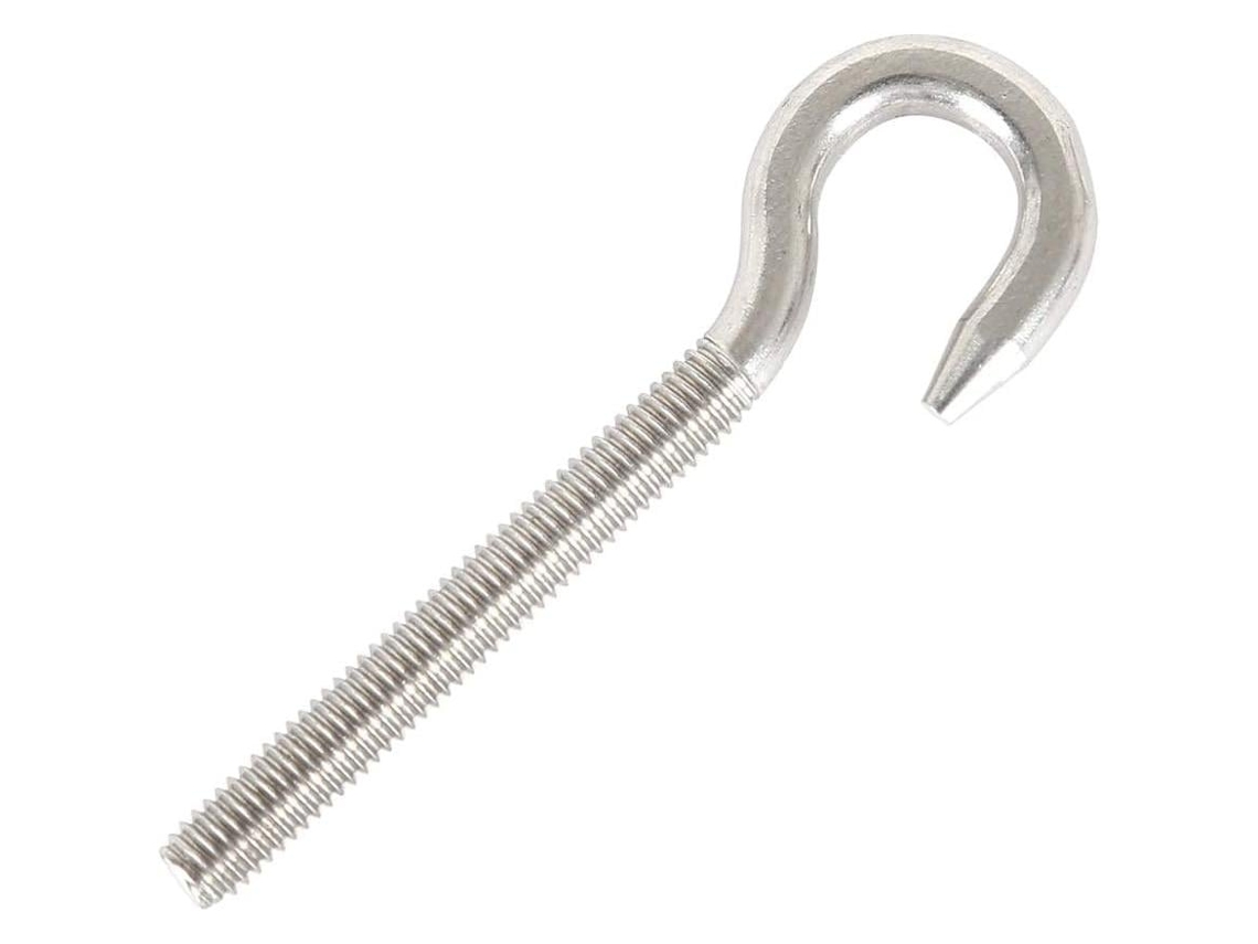Gancho de Rosca M8 Aço Inoxidável 304 de Alta Dureza, Adequado para Pendurar Castiçais e Artesanato. MDUG (pacote com 5)
