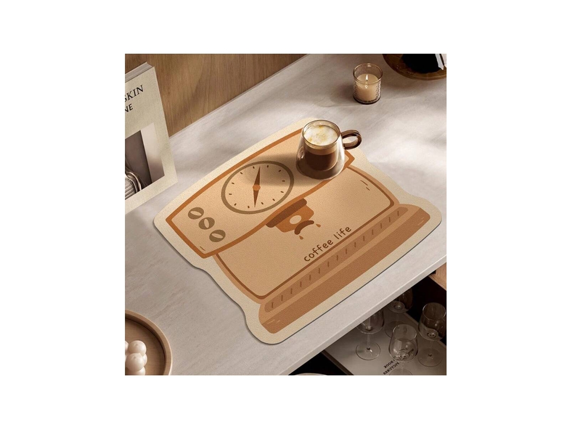 Alfombra Absorvente 40x50cm, Para Mesa De Cafeteira/escritório, Isolamento, Protetor De Superfícies Em Pele, Almofada Macia Igvtrade