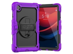 Capa Para Tablet Lurelia, Compatível Com Lenovo Tab M10 Plus 10.6 3rd Gen 125fu/128fu, Roxo, Tpu, Suporte Giratório, Proteção Antiquedas