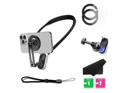 Suporte Magnético Para Celular/câmera De Ação Com Gancho No Pescoço.