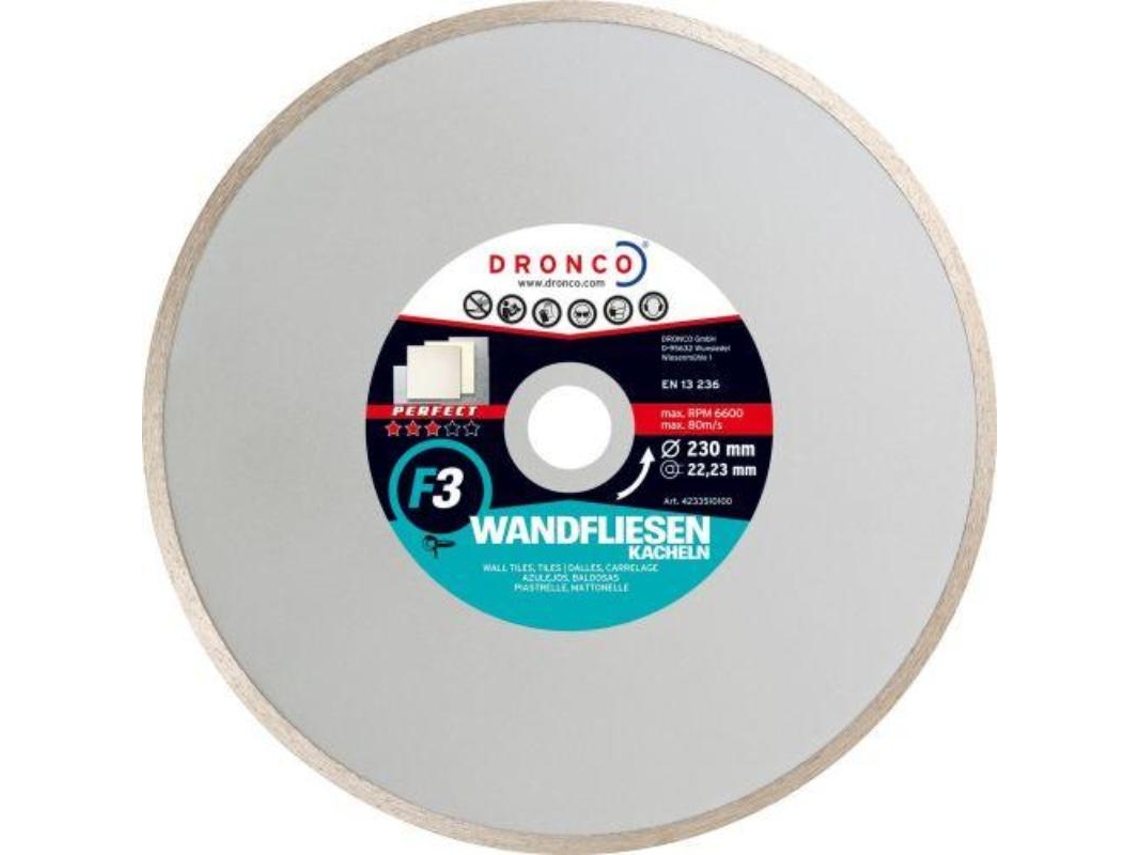 Disco de diamante perfect f3 azulejos (antes grf) ø 180 mm DRONCO