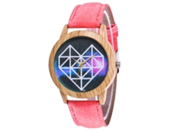 Reloj De Pulsera De Aleación Para Hombre Y Mujer, Moda Y Ocio, Cuarzo, Rosa