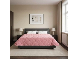 Vidaxl Edredom De Verão Simples 220 X 240 Cm Verão Rosa Respirável