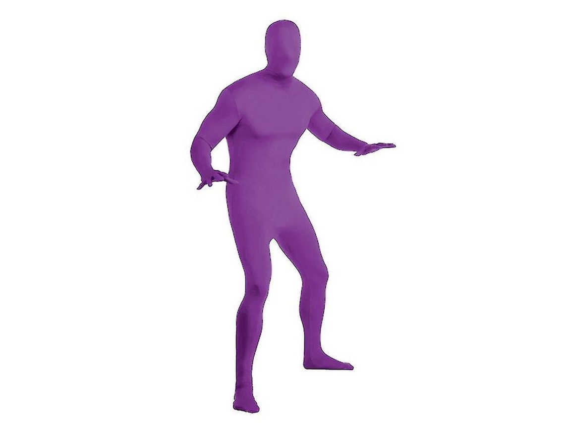 Traje Morph Invisível Para Halloween: Estirável, Confortável E Perfeito Para Festas, Cosplay E Role Play - Tamanhos 140-190cm Roxo