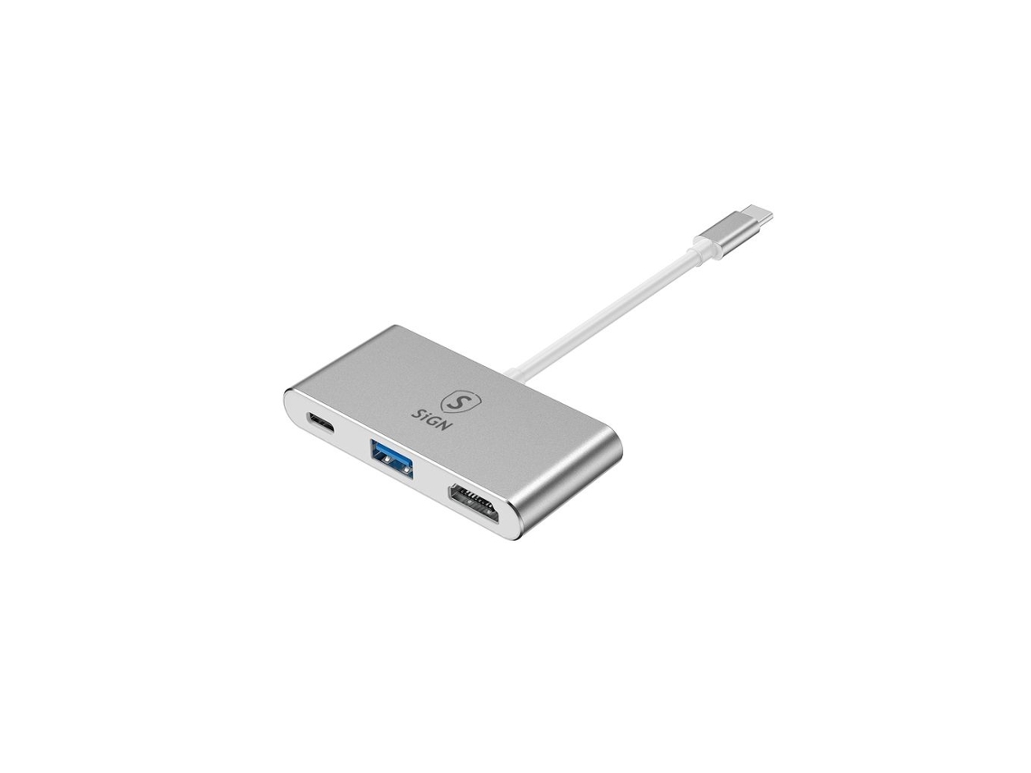 Hub Usb C Para Hdmi 4k, Usb A 3.0 E Usb C 100w Brilvibera