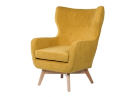 Poltrona DUDECO (Madeira - Amarelo)