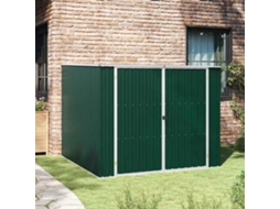 Vidaxl Abrigo De Jardim 195x198x159 Cm Aço Galvanizado Verde