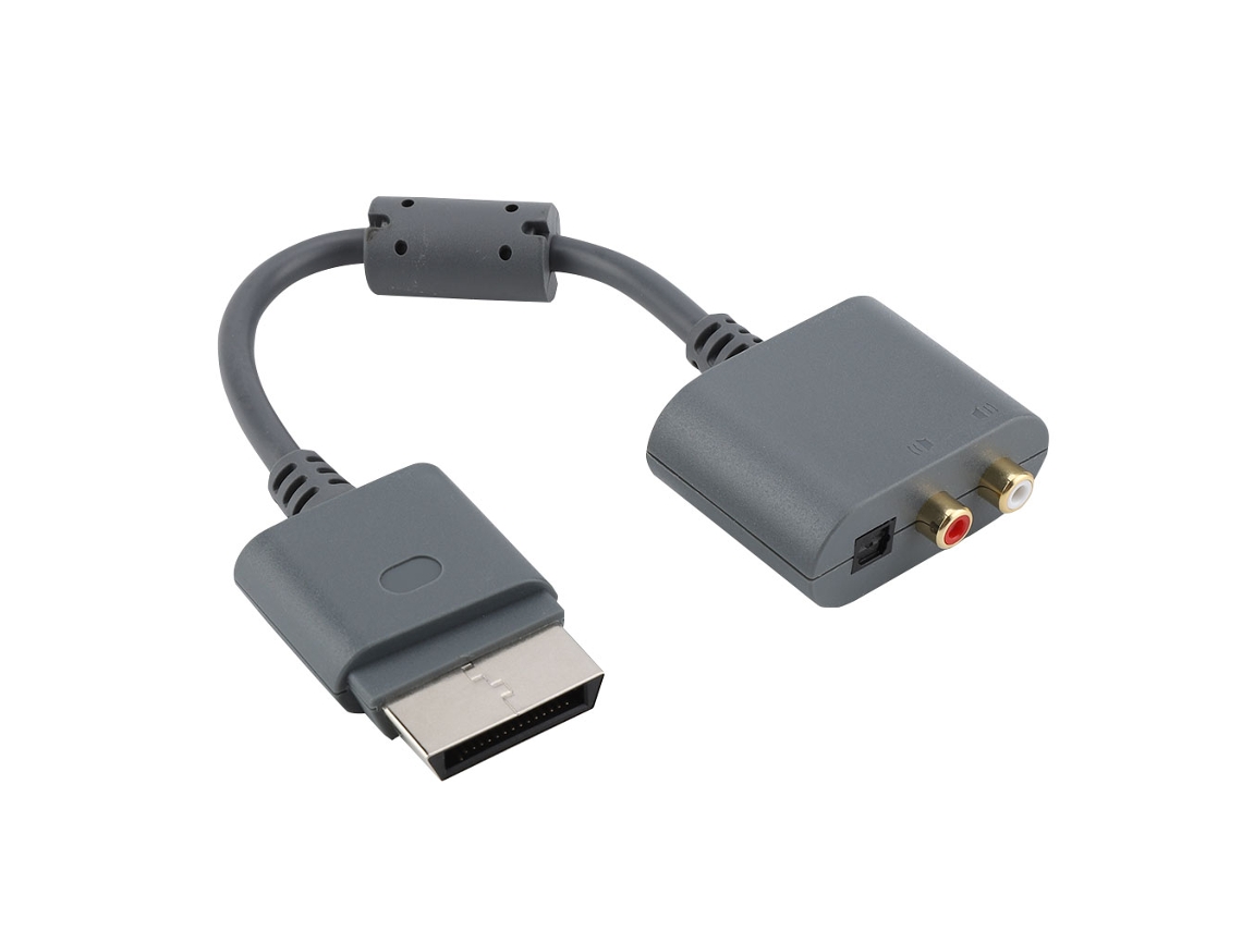 Cabo Adaptador De Áudio Óptico Rca Para Xbox 360