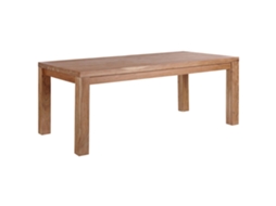 Mesa de refeições para 6 pessoas BELIANI Tesa de Madeira de acácia Castanho claro 90x180x78