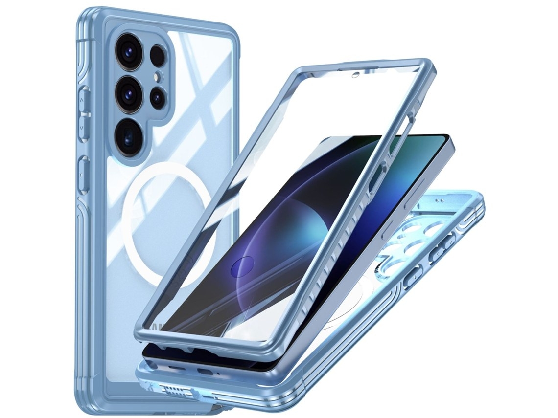 Zsanfs Capa Para Galaxy S25, Compatível Com Magsafe, Cor Azul
