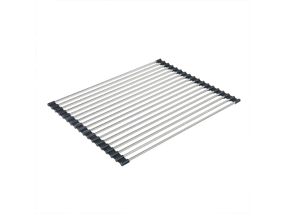 Escorredor De Pratos Multifuncional Em Aço Inoxidável, Organizador Louça Dobrável Para Cozinha. -aquaforge