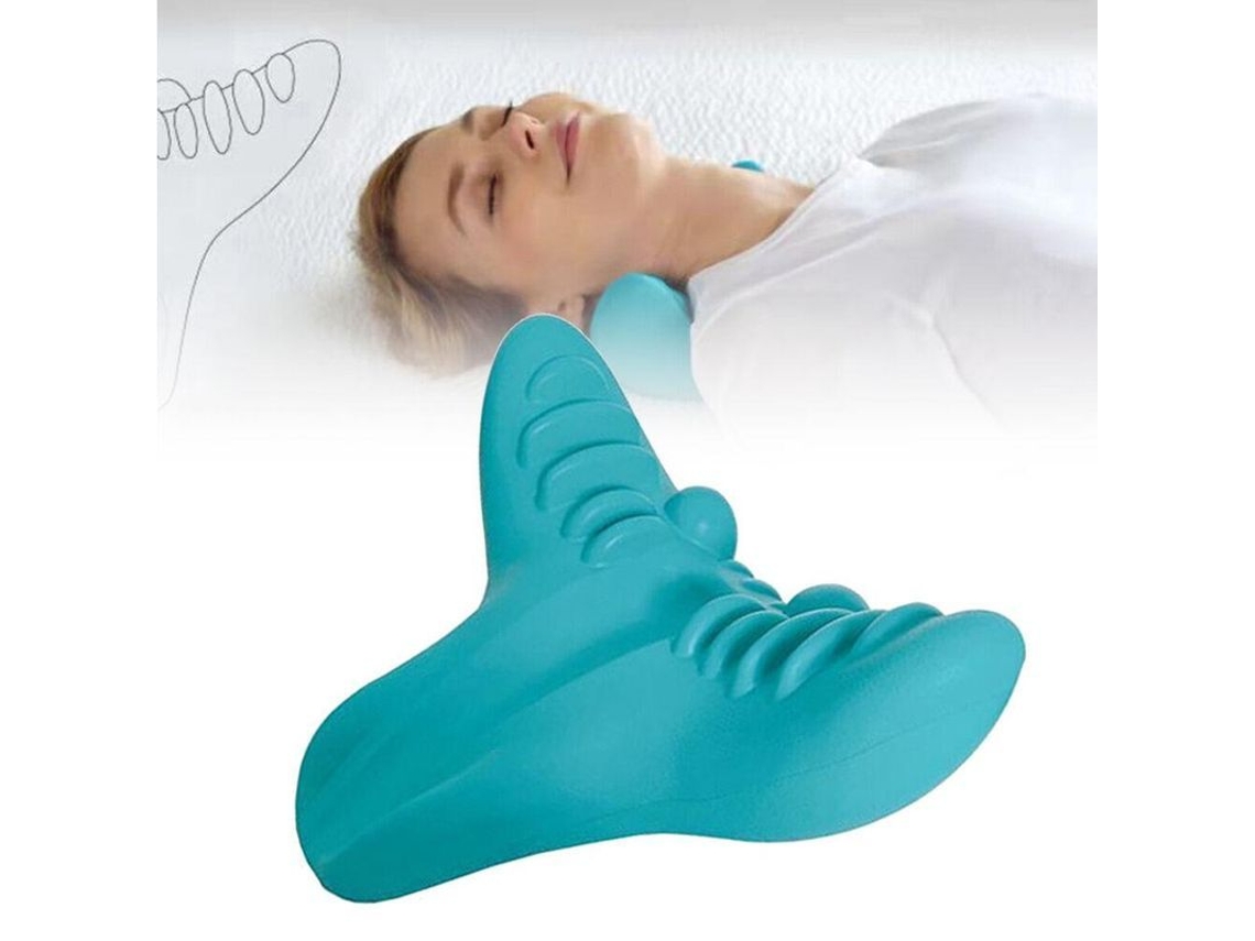 2026 dispositivo de Tracción Cervical Almohada Quiropráctica Estirador de Cuello Hombros Eva 20x18x9cm