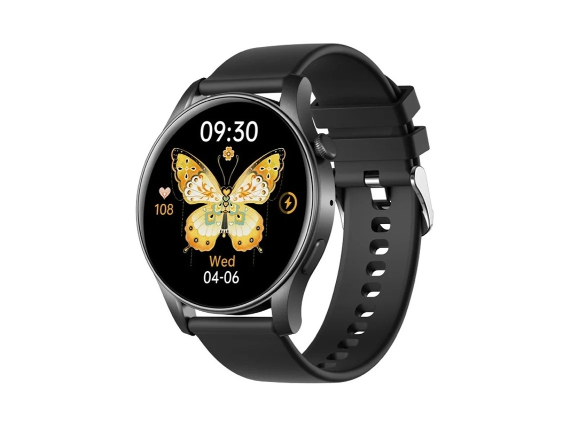 Relógio inteligente feminino Bestvite, relógio esportivo AMOLED de 1,43'' com tela sensível ao toque e monitor de frequência cardíaca e pressão arterial.
