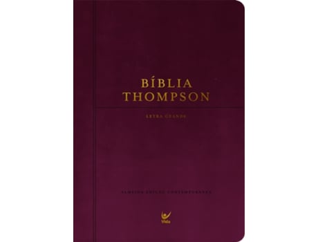 Livro Bíblia Thompson Letra Grande Capa Luxo Vinho De Frank Charles Thompson (português Do Brasil)