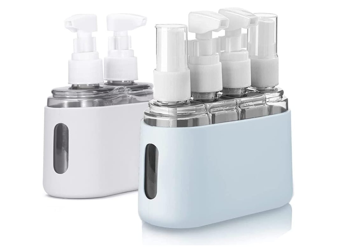 Conjunto De Garrafas De Viagem, 2 Pacotes De Recipientes Aprovados Pela Tsa Para Toiletries - À Prova De Vazamento/50ml E 100ml