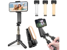 Estabilizador De Smartphone, Com Luz De Preenchimento E Controle Remoto, Bastão De Selfie Para Vídeo De Vlog, Compatível Com Android/ios