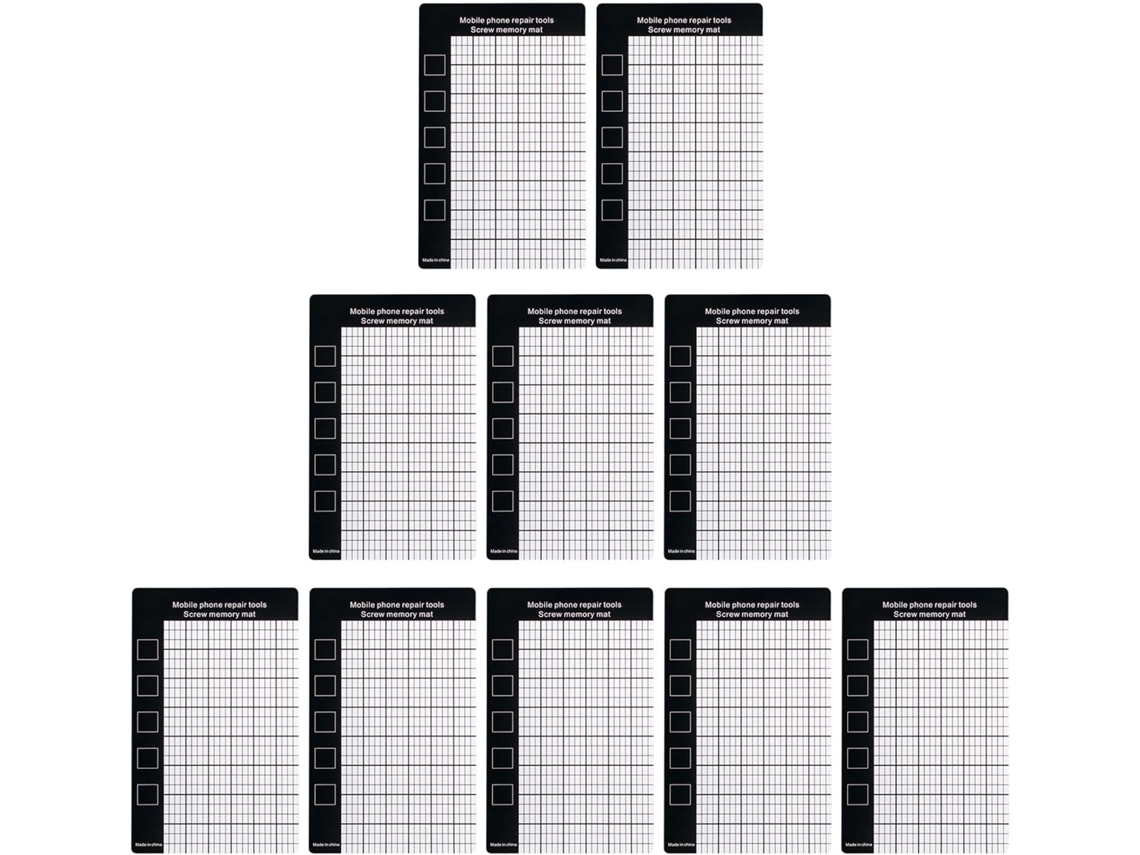 Conjunto De 10 Bases Magnéticas Para Parafusos, Peças De Celular E Outros Componentes - Pretas - Para Desmontagem.