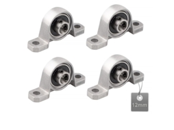4 rolamentos de bloco de travesseiro, bola, liga de zinco, 12mm, ajustável | S/MARCA