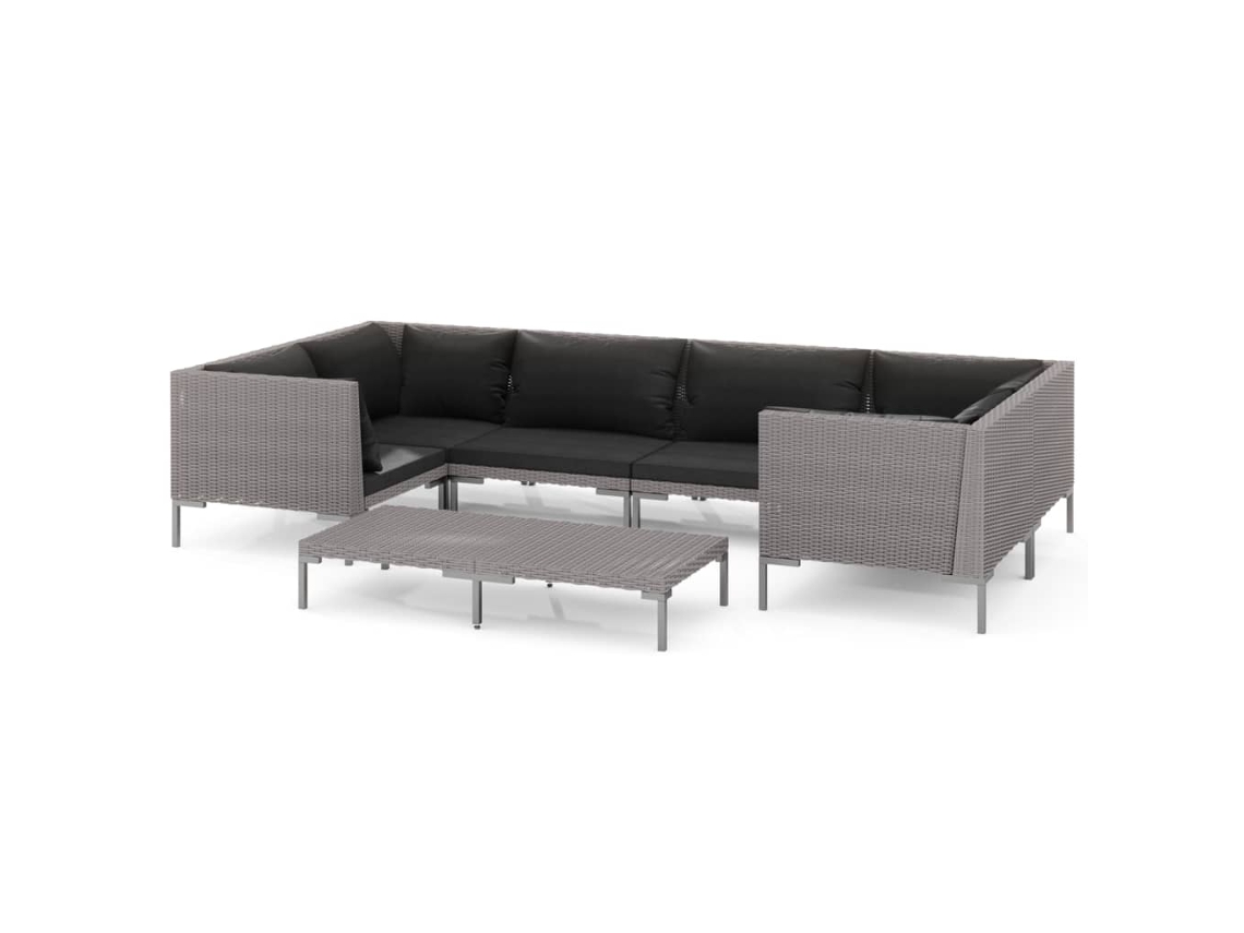 Garden Lounge Set, Garden Lounge Sets Vidaxl Cinzeto Rattan / Vime (n/a)
