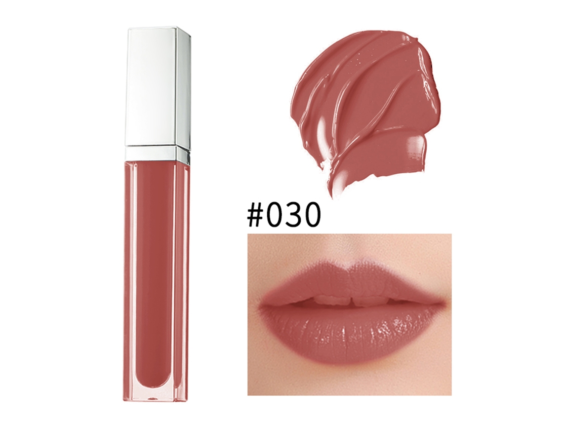 36 Colores Labial Líquido Mate Brillo Metalizado No Pegajoso Largo Duración Batom Gloss (bright, 30)