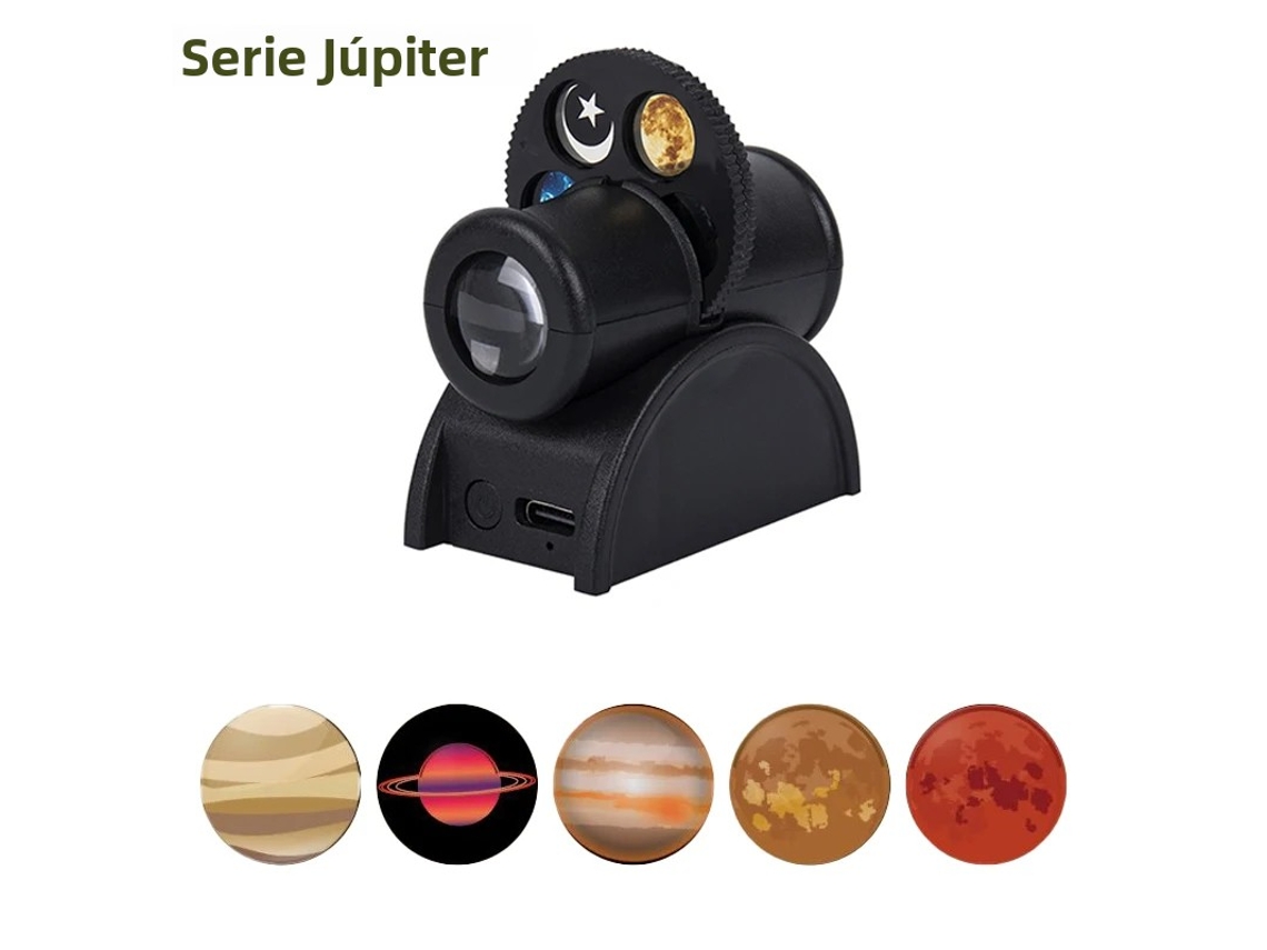 (série Júpiter) Projetor Lunar Usb Com Luz Noturna E Lâmpada Led Substituível Para Projetor Planetário