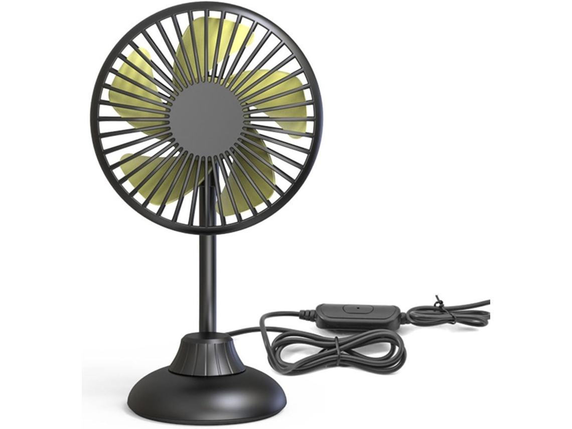 Ventilador Usb 5v Para Carro – Silencioso, Robusto E Com Ângulo Ajustável